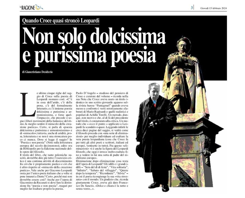 Giancristiano Desiderio - La Ragione 15 febbraio 2024